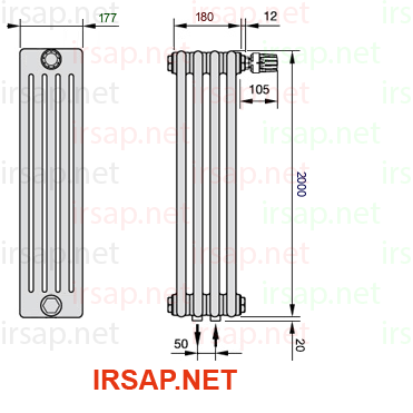 Радиатор IRSAP Tesi 52000/4 T52 CL 01